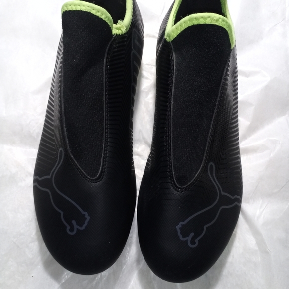 Puma Black and Lime Green Athletic Shoes - Picture 1 of 10